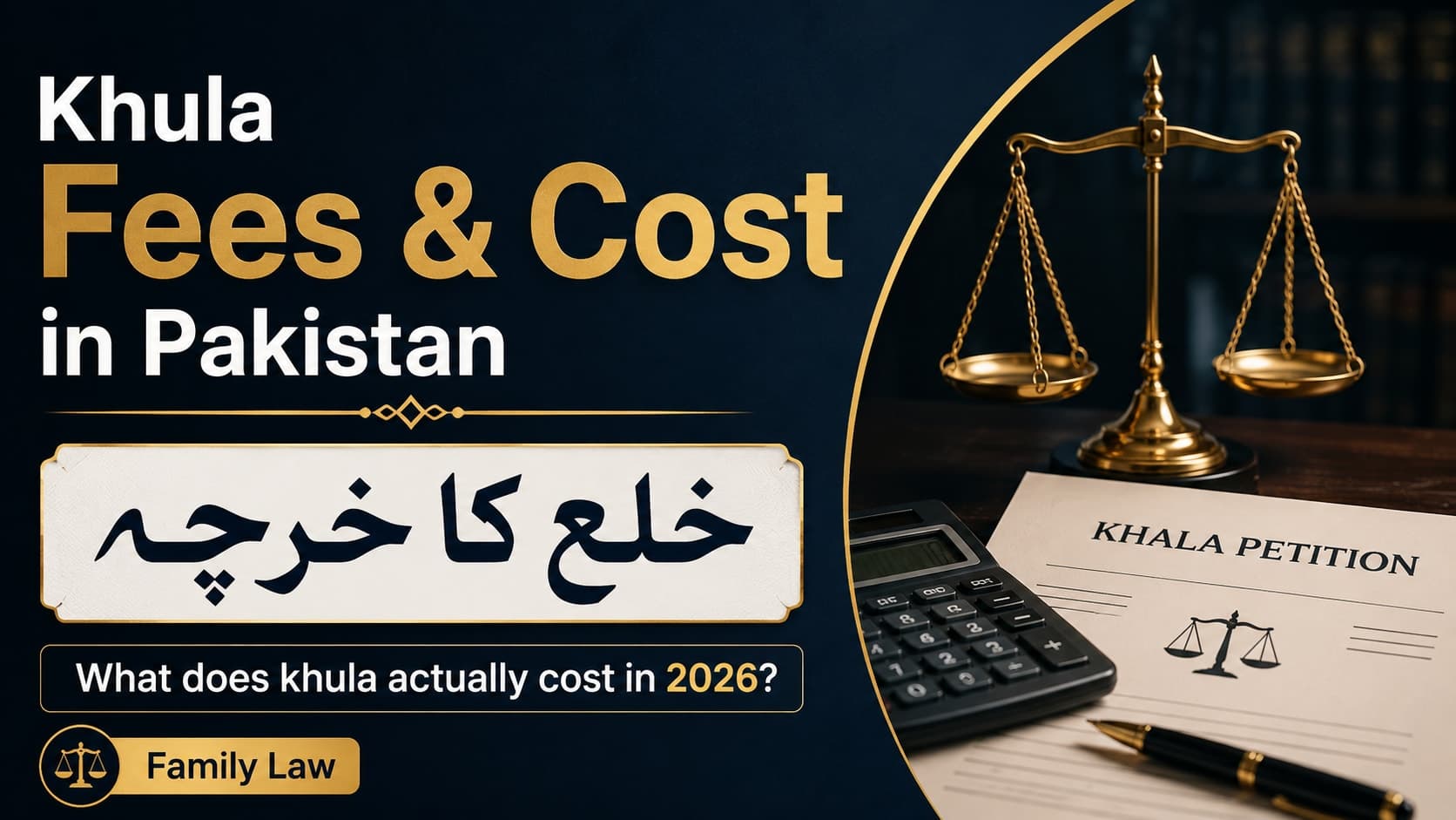 Khula Fees & Cost in Pakistan 2026: Court Fee, Lawyer Charges & Total Cost