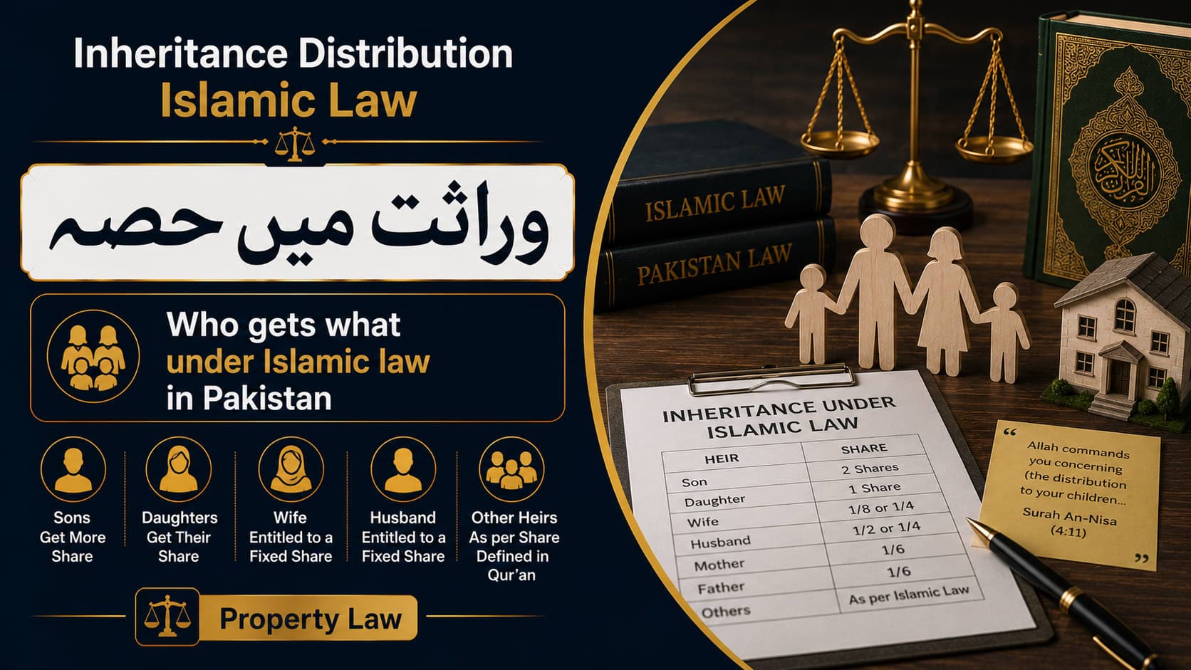 Inheritance Distribution Under Islamic Law in Pakistan (2026): Shares & How to Claim