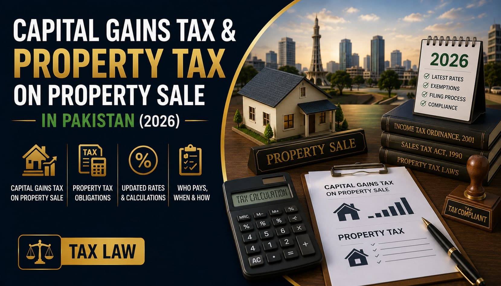 Capital Gains Tax & Property Tax on Property Sale in Pakistan (2026)