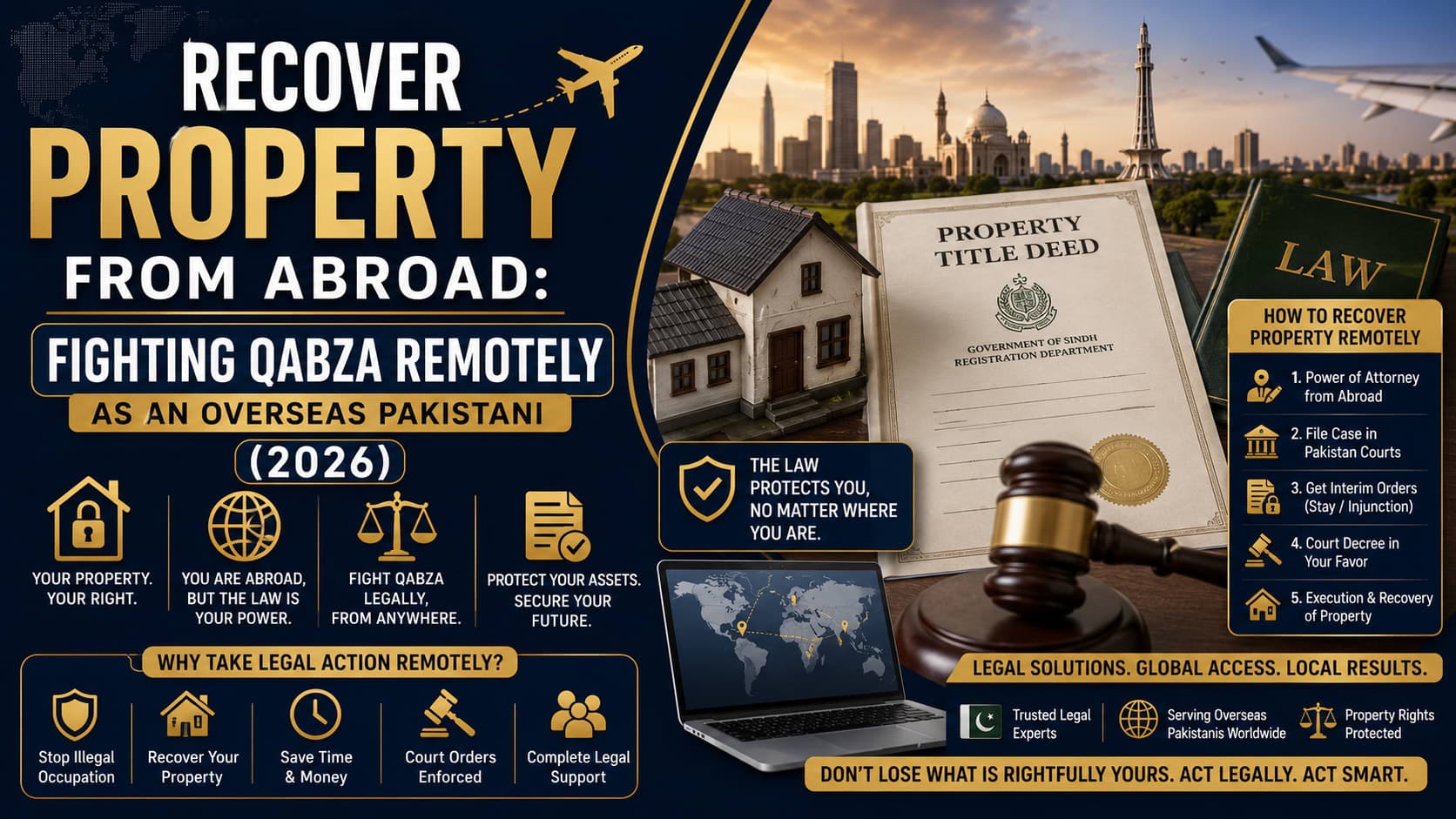 Recover Property from Abroad: Fighting Qabza Remotely as an Overseas Pakistani (2026)