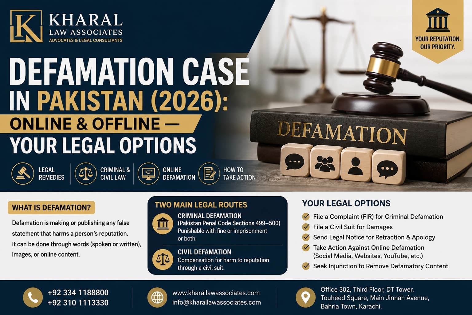 Defamation Case in Pakistan (2026): Online & Offline — Your Legal Options